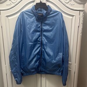 Members Only Men's Blue Windbreaker XXL
